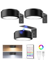 Luzes de imagem EZVALO com 2 temperaturas de cor e 12 RGB (pacote com 3) Luzes de imagem EZVALO com 2 temperaturas de cor e 12 RGB (pacote com 3)