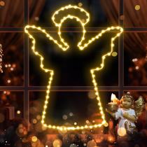 Luzes de janela de Natal Elktry Angel 100 LED Warm White Luzes de janela de Natal Elktry Angel 100 LED Warm White