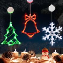 Luzes de janela de Natal LolStar Jingling Bell, Tree & Snowflake Luzes de janela de Natal LolStar Jingling Bell, Tree & Snowflake