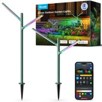 Luzes de jardim ao ar livre Govee RGBWWIC Smart LED, pacote com 2 Luzes de jardim ao ar livre Govee RGBWWIC Smart LED, pacote com 2