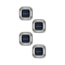 Luzes De Jardim Solares À Prova d'Água Em Aço Inoxidável 4PCS 8 LED Decoração Para Jardim E Vila