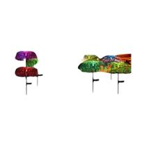 Luzes De Jardim Solares LED Multicoloridas À Prova d'Água, Lâmpadas De Medusa Para Decoração De