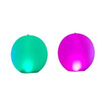 Luzes de LED Flutuantes para Piscina - Bola Inflável de 40cm com 16 Cores - Ideal para Festas