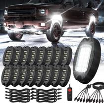 Luzes de LED para Rock Crawler TDE Explorer - 16 Cápsulas em Alumínio - Branco Puro