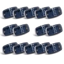 Luzes de marcação de reboque VINAUO 14X Double Bullseye 12 LED 12V