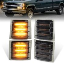 Luzes de marcação lateral LED MOMOTOR Amber para Chevy C/K 1500 2500
