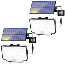 Luzes de movimento solar Peasur 318 LED com 3 modos IP65 à prova d'água Luzes de movimento solar Peasur 318 LED com 3 modos IP65 à prova d'água