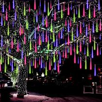 Luzes de Natal Aukora 24 tubos 576 LEDs Meteor Shower Luzes de Natal Aukora 24 tubos 576 LEDs Meteor Shower