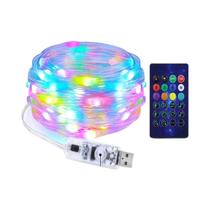 Luzes De Natal Coloridas E Luminosas 5V Para Decoração De Carro, Quarto, Jardim E Gramado - Festival