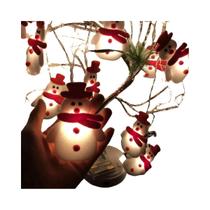 Luzes De Natal Em Cordão Com 10/20 LEDs Em Forma De Boneco De Neve, Luzes Decorativas De Natal, Luzes De Natal Em Cordão Com 10/20 LEDs Em Forma De Boneco De Neve, Luzes Decorativas De Natal,