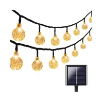 Luzes De Natal Em Cordão Solar À Prova d'Água 5M 20L Para Decoração De Jardim, Camping E Festas Ao Luzes De Natal Em Cordão Solar À Prova d'Água 5M 20L Para Decoração De Jardim, Camping E Festas Ao