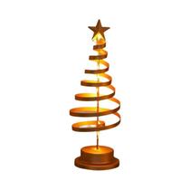 Luzes De Natal Em Forma De Estrela Espiral De Metal Para Decoração De Sala De Estar, Lâmpada Noturna