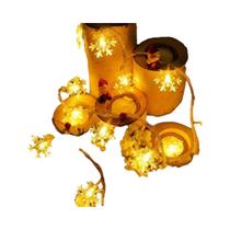 Luzes De Natal Em Forma De Floco De Neve 10/20/30/40 LED Alimentadas Por Bateria Para Decoração