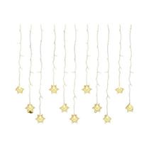 Luzes De Natal Em Forma De Flocos De Neve LED À Prova d'Água De 3,2M, Cortina De Fadas Piscante Para