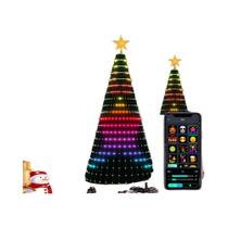 Luzes De Natal Inteligentes Multicoloridas Com Controle Por APP E Sincronização Musical Para