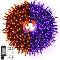 Luzes de Natal JMEXSUSS 200 LED laranja/roxo 20m com controle remoto Luzes de Natal JMEXSUSS 200 LED laranja/roxo 20m com controle remoto