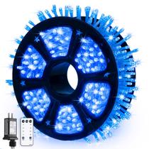 Luzes de Natal JMEXSUSS 600 Blue LED 168 pés à prova d'água