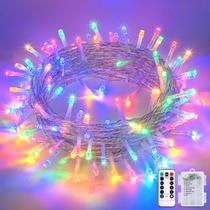 Luzes de Natal JMEXSUSS Multicolor 33m 100 LED Bateria Luzes de Natal JMEXSUSS Multicolor 33m 100 LED Bateria