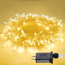 Luzes de Natal JMEXSUSS Warm White 33m 100 LED internas/externas