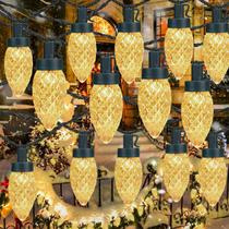 Luzes de Natal KAQ 100LED Warm White C9 30m à prova d'água Luzes de Natal KAQ 100LED Warm White C9 30m à prova d'água