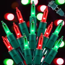 Luzes de Natal LAMPHOME 100 Vermelho Verde 20m Incandescente