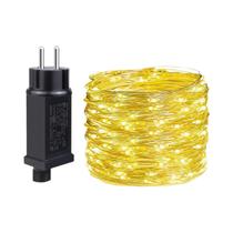 Luzes De Natal LED À Prova d'Água 50M 100M 110V 220V, Cordão De Fadas Para Decoração De Jardim E