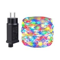 Luzes De Natal LED À Prova d'Água 50M 100M 110V 220V Fitas De Luzes De Fada Para Decoração De Jardim