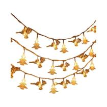 Luzes De Natal LED À Prova d'Água Em Forma De Floco De Neve, Estrela E Bola, Cordão De Luzes De Fada