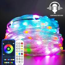 Luzes De Natal LED Com Controle Por Aplicativo, 5M-40M, IP65, Luzes De Fada Para Decoração De Festas