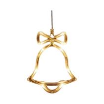 Luzes De Natal LED Com Ventosa Para Janela E Parede, Decoração Festiva Com Papai Noel, Cervo, Sino,