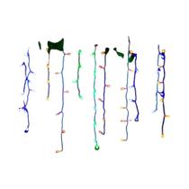 Luzes De Natal LED De 5M, Luzes De Cortina Em Cascata Para Decoração De Jardim E Beirais, 04-06m