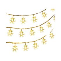 Luzes De Natal LED Em Forma De Floco De Neve, Guirlanda De Fadas Para Decoração De Casa, Casamento E