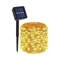 Luzes De Natal LED Solares À Prova d'Água Para Exterior, 8 Modos, Fio De Cobre, Guirlanda De Fadas