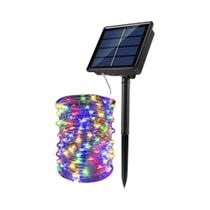Luzes De Natal LED Solares De 50-300 LEDs Com 8 Modos Para Decoração De Jardim, Festa, Árvore, Pátio
