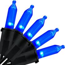 Luzes de Natal LED YULETIME Blue 33 pés e 100 unidades com certificação UL Luzes de Natal LED YULETIME Blue 33 pés e 100 unidades com certificação UL