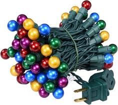 Luzes de Natal Lucklig 19 pés 70 LED Globe String Lights Luzes de Natal Lucklig 19 pés 70 LED Globe String Lights
