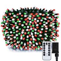 Luzes de Natal Minetom 66 pés 200 LED ao ar livre com controle remoto