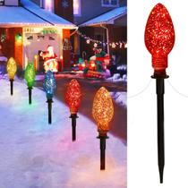 Luzes de Natal Minetom Jumbo C9 Pathway Outdoor, pacote com 2
