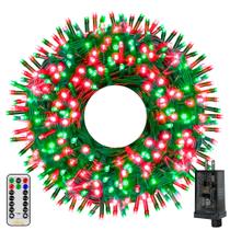 Luzes de Natal Ollny 500LED 50m com temporizador remoto de 8 modos IP44 Luzes de Natal Ollny 500LED 50m com temporizador remoto de 8 modos IP44