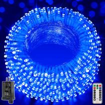 Luzes de Natal Ollny 800 LED 80m azuis ao ar livre impermeáveis Luzes de Natal Ollny 800 LED 80m azuis ao ar livre impermeáveis