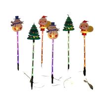 Luzes De Natal Para Jardim Alimentadas Por Energia Solar, 6 Peças Com Designs De Papai Noel, Árvore Luzes De Natal Para Jardim Alimentadas Por Energia Solar, 6 Peças Com Designs De Papai Noel, Árvore