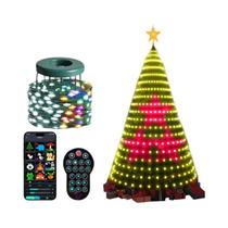 Luzes De Natal RGBIC 400 LEDs Com Controle Remoto APP, Lâmpada De Guirlanda Em Cascata Com Texto DIY Luzes De Natal RGBIC 400 LEDs Com Controle Remoto APP, Lâmpada De Guirlanda Em Cascata Com Texto DIY