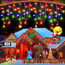 Luzes de Natal SAUIRS - 320 LEDs - 8 Modos - 6 Metros - Pacote com 2