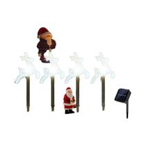 Luzes De Natal Solares À Prova d'Água Para Jardim, Conjunto De 4 Peças Para Decoração De Feriados Luzes De Natal Solares À Prova d'Água Para Jardim, Conjunto De 4 Peças Para Decoração De Feriados
