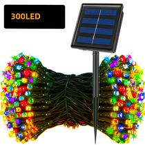 Luzes De Natal Solares Impermeáveis Para Exterior 300LED 8 Modos Decorações De Jardim Estreladas Luzes De Natal Solares Impermeáveis Para Exterior 300LED 8 Modos Decorações De Jardim Estreladas