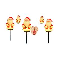 Luzes De Natal Solares Impermeáveis Para Jardim, 5 Peças, Decoração Para Caminhos Externos, Gramados