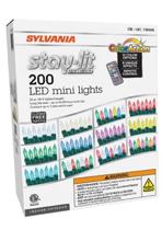 Luzes de Natal SYLVANIA Stay Lit Platinum - 200 Luzes Luzes de Natal SYLVANIA Stay Lit Platinum - 200 Luzes