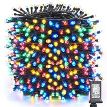 Luzes de Natal Toodour 328 pés 1000 LED 8 modos - multicoloridas