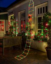 Luzes de Natal Toodour LED de 10 pés com Papai Noel vermelho e verde