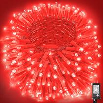 Luzes de Natal Vivideal 300 LED vermelhas 30m String internas/externas